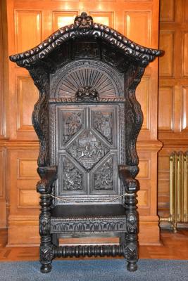 chair, hall